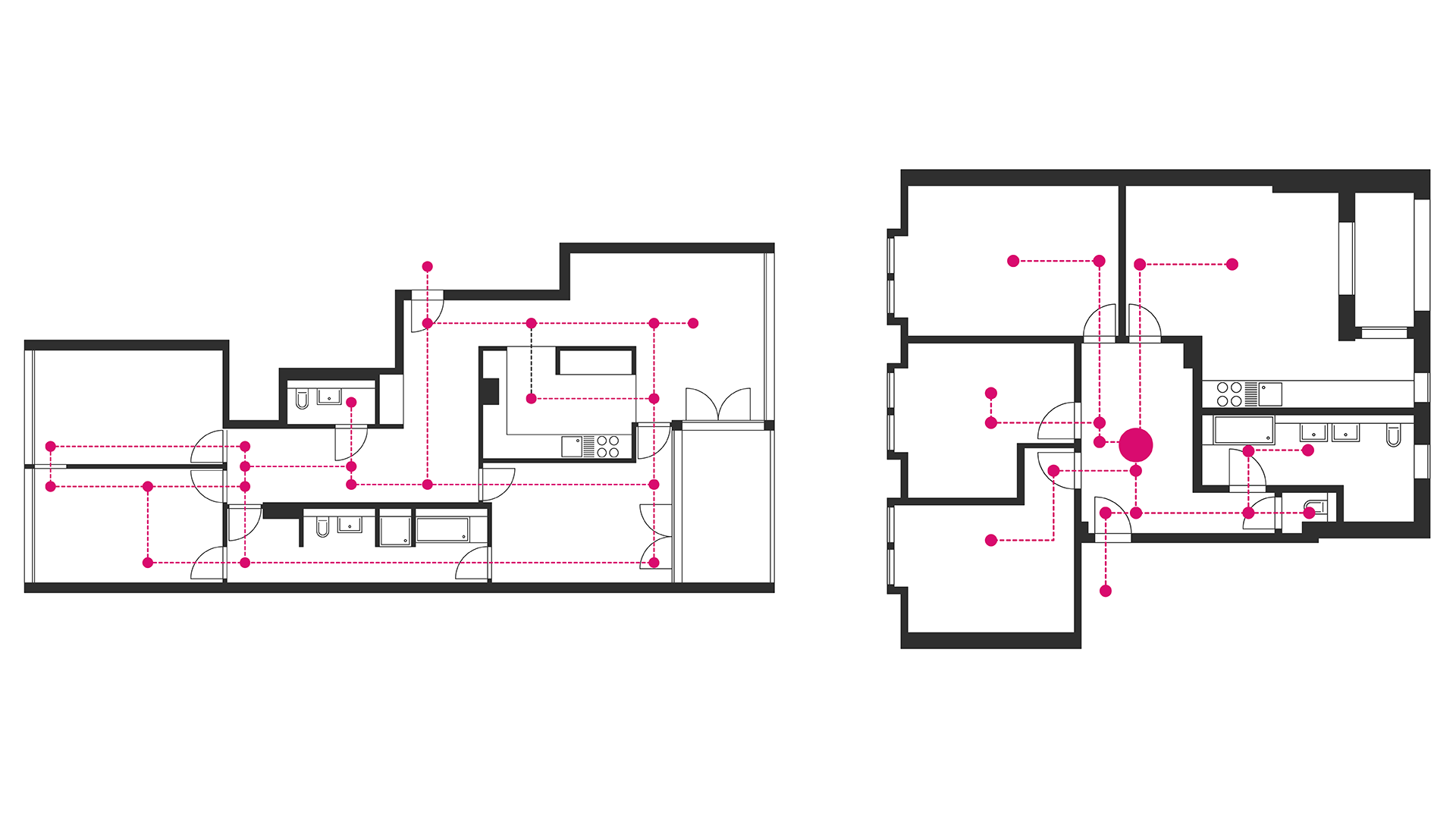 Connectivity determines the quality of the floor plan 