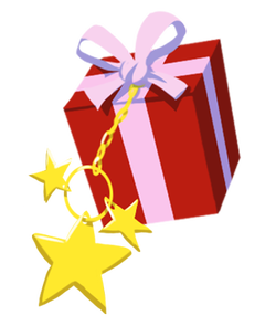 Gift with star charm