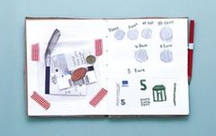 Keep a record of currencies from around the world in your Viva Kids travel diary. 