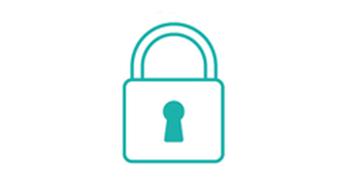 Icon with padlock