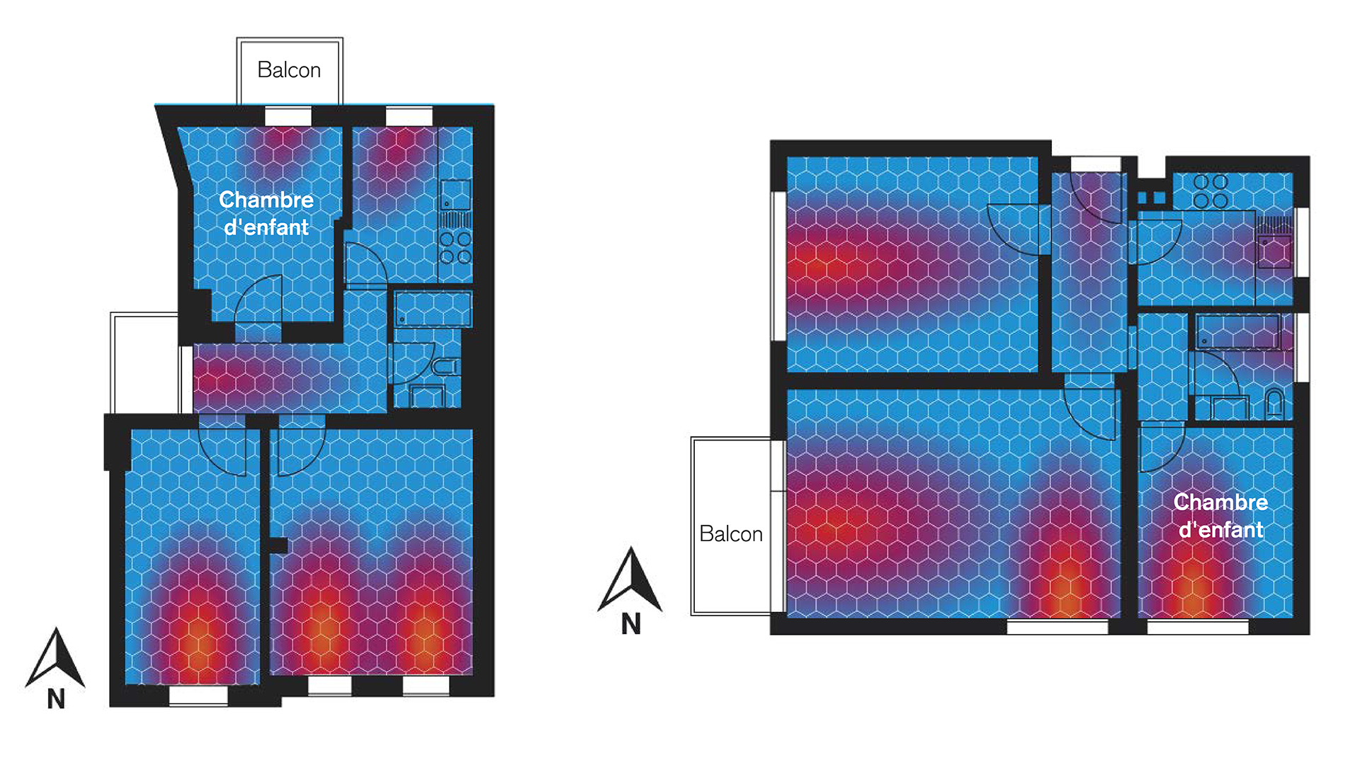 Le plan d’ensemble du logement permet d’optimiser l’intensité de la lumière incidente