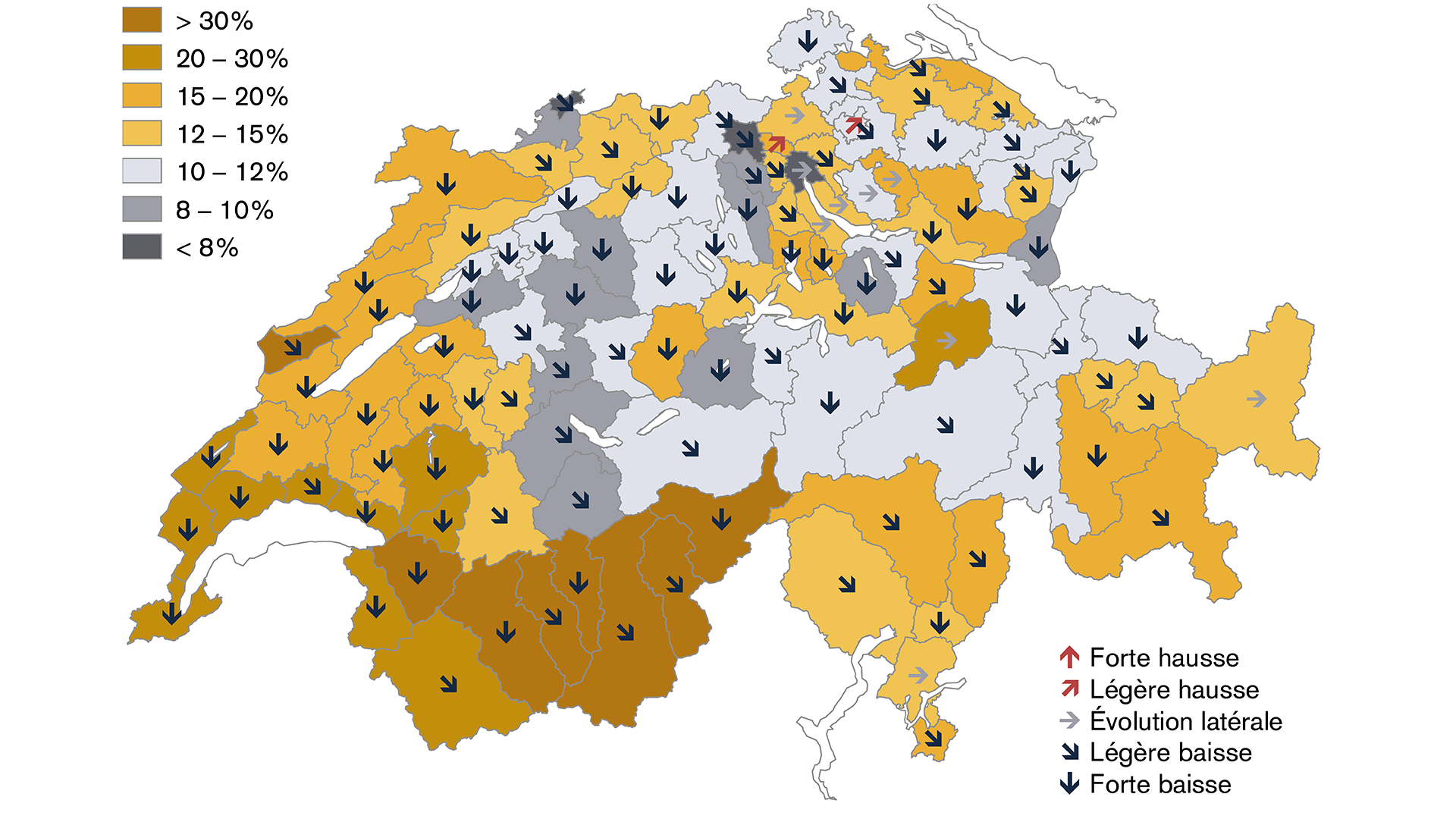 Diminution des réserves de zones à bâtir en Suisse
