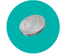 Icon mit alter Münze