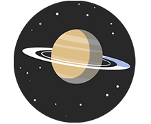 Icon with planet