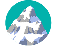 Icon with mountain