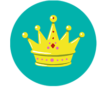 Icon mit einer Krone