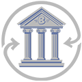 Icon mit einer Bank